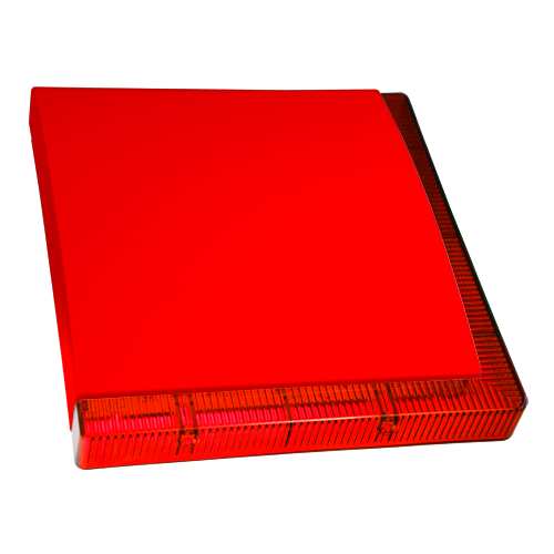 MARCA BLANCA VEGA-FIRE - Sirena para exterior de incendios - Certificado EN 54-3 - Presión sonora máxima 92 dBA - Flash de 1 barra de LEDs señalización - Luz roja - Alimentación 24VDC