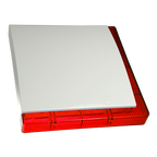 MARCA BLANCA VEGA-PLUS-R - Sirena para exterior cableada - Certificado de grado 3 - Presión sonora máxima 112 dBA - Flash de 2 barras de LEDs señalización - Luz roja y frontal personalizable - Batería de respaldo incluida - imagen 1