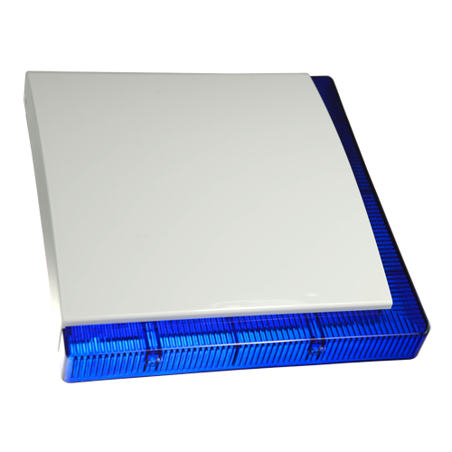 MARCA BLANCA VEGA - Sirena para exterior cableada - Certificado de grado 3 - Presión sonora máxima 109 dBA - Flash de 1 barra de LEDs señalización - Luz azul y frontal personalizable - Batería de respaldo incluida - imagen 1