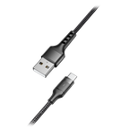 VEGER VG-AC03 - Veger - Cable USB 2.0 para portátiles - USB-A a USB-C - Cubierta de metal, Nylon trenzado - Longitud 1.2m - Carga rápida | Color negro - imagen 1