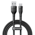 VEGER VG-AC04 - Veger - Cable USB 2.0 para portátiles - USB-A a USB-C - Cubierta de metal, Nylon trenzado - Longitud 1.2m - Carga rápida 66W | Color negro