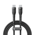 VEGER VG-CC05 - Veger - Cable USB 2.0 para cualquier dispositivo - USB-C a USB-C - Cubierta de metal, Nylon trenzado - Carga rápida PD 100W | 480Mbps - Longitud 1.5m | Color negro - imagen 1