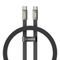 VEGER VG-CC06-MTB - Veger - Cable USB 2.0 para cualquier dispositivo - USB-C a USB-C - Cubierta de metal, Nylon trenzado con ABS - Carga rápida PD 60W | 480Mbps - Longitud 1.2m | Color negro - imagen 1