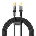 VEGER VG-CC2-TMD - Veger - Cable USB 2.0 para cualquier dispositivo - USB-C a USB-C - Conector con indicador LED, Nylon acrílico - Carga rápida PD 240W | 480Mbps - Longitud 1.5m | Color negro - imagen 1