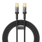 VEGER VG-CC2-TMD - Veger - Cable USB 2.0 para cualquier dispositivo - USB-C a USB-C - Conector con indicador LED, Nylon acrílico - Carga rápida PD 240W | 480Mbps - Longitud 1.5m | Color negro - imagen 1
