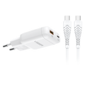 VEGER VG-TR121-Kit-45W1A1C - VEGER - Cargador de pared - Carga rápida 45W | Con tecnología GaN - Salidas USB-C, USB-A - Cable USB-C a USB-C 1.2m incluido - Color blanco - imagen 1