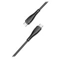 VEGER VG-V106 - Veger - Cable USB2.0 - USB-C a USB-C - Cubierta de plástico, Nylon trenzado - Longitud 1.2m - Color negro