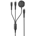 VEGER VG-V730 - Veger - Cable USB 2.0 3 en 1 - USB-C a USB-C, Lightning y Smartwatch - Cubierta de metal, Nylon trenzado - Longitud 1.5m - Color negro - imagen 1
