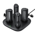 VEGER VG-W007 - VEGER 4 power banks con base de carga - Capacidad 5000mAh / Power bank - Entradas POGO Pin, USB-C, Conector USB-C - Salidas 2 con Lightning, 2 con USB-C - Carga 4 Power banks a la vez - Carga rápida PD20W - imagen 1