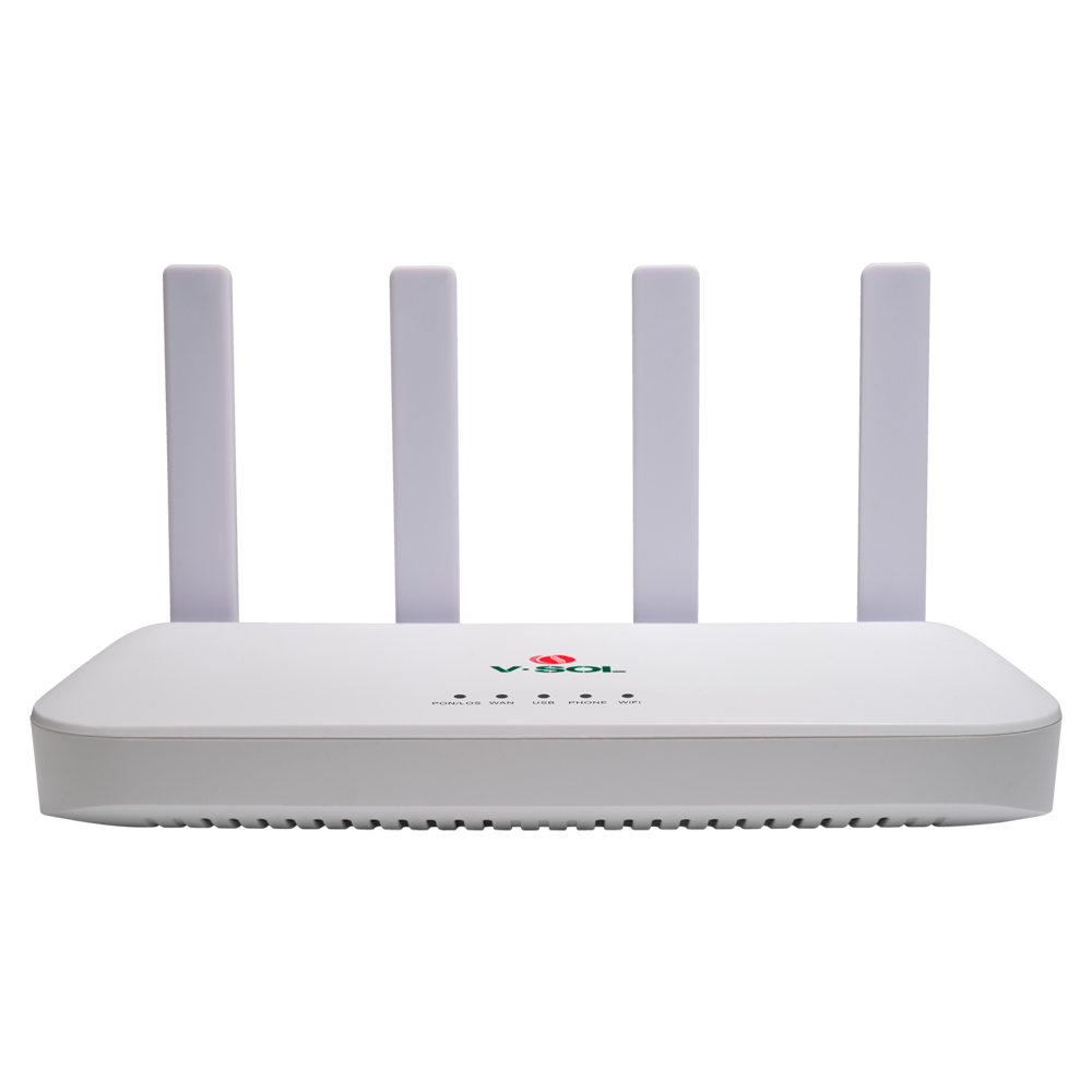 VSOL-HG3110AX-XGS - V-SOL Router ONT Wi-Fi 6 - 1X PON 1x LAN RJ45 2.5GE 3x LAN RJ45 GE 1x RJ11 - 802.11ax 2x2 doble banda 2.4 y 5GHz - Ideal para FTTH doméstico y empresarial - imagen 1