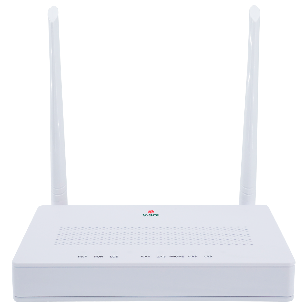 VSOL-HG325N - V-SOL Router ONT Wi-Fi 4 - 1X PON 4x LAN RJ45 10/100/1000Mbps 1x RJ11 - 802.11 b/g/n - Ideal para FTTH doméstico y empresarial - imagen 1