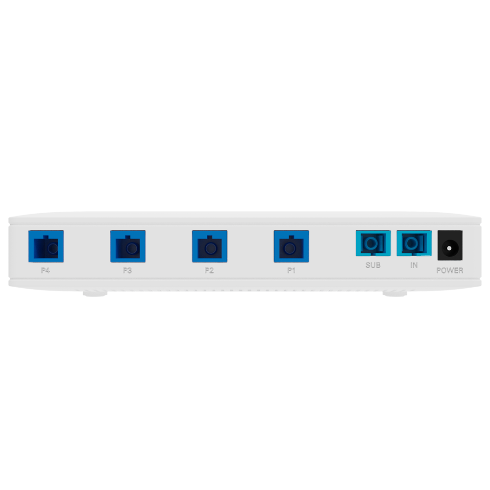 VSOL-V1805P-U - V-Sol Splitter de fibra óptica con alimentación - Longitud de onda 1260 nm hasta 1650nm - PON estándar ( compatibilidad con otras marcas ) - 2 x Conectores SC uplink - 4 conectores para ONU´s SC PON ( POF ) - Instalación en sobremesa y en - imagen 1