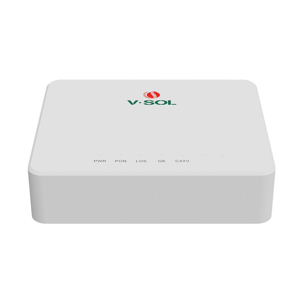 VSOL-V2801T - Detección automática de cabeceras GPON y EPON - Salida coaxial de televisión RF con sistema AGC - Puerto LAN Gigabit con auto-negociación RJ45 - Modos de trabajo configurables Bridge y Router - Gestión remota unificada vía OMCI, OAM y TR-069 - imagen 1