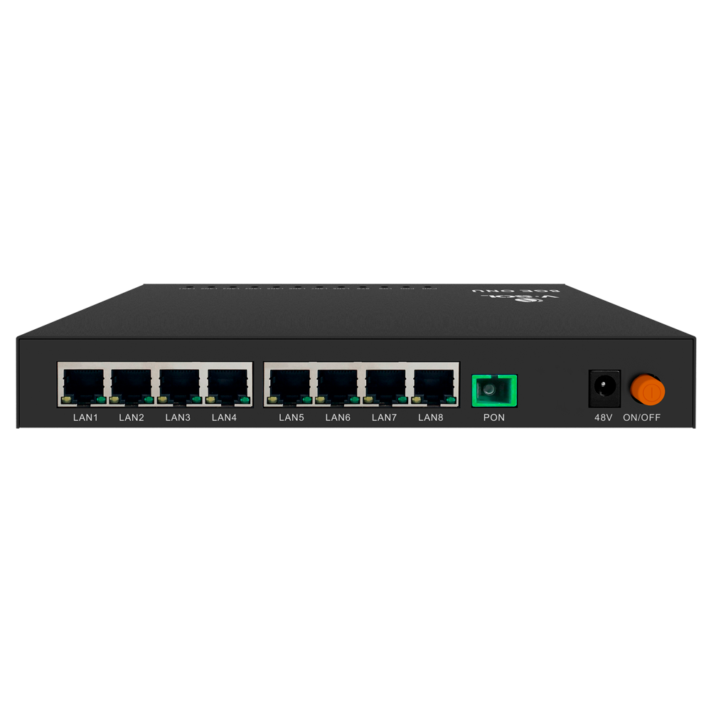 VSOL-V2808-8GL-PSE - V-SOL - 1*XPON+8GE(PoE+) ONU - 8x RJ45 10/100/1000Mbps PoE+/PoE,IEEE 802.at/af - Funciones de capa 2 - Ideal para FTTx y videovigilancia - imagen 1