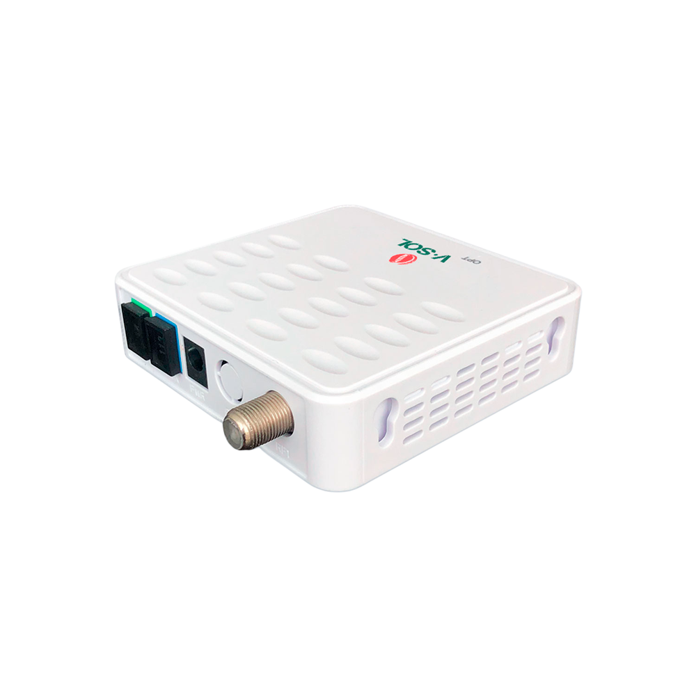 VSOL-V8601C-1-WDM-AGC - Vsol receptor óptico de CATV con WDM - Permite combinar TV (1550 nm) y datos PON (1310/1490/1577 nm) - Ancho de banda operativo de 1 GHz - Rango óptico de entrada de +2 a -20 dBm - 1 salida de RF ( 71 dBuV) - Bajo consumo energétic - imagen 1