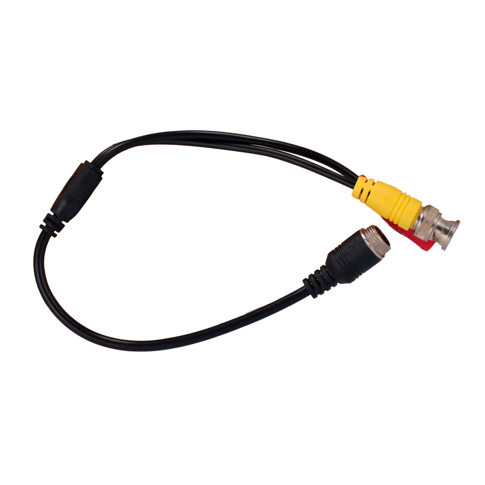 MARCA BLANCA VW-CABLE-M12-BNC - Cable M12M a BNC + DC - Cable de conversión para cámaras streamax - Compatible streamax - Longitud 35cm - imagen 1