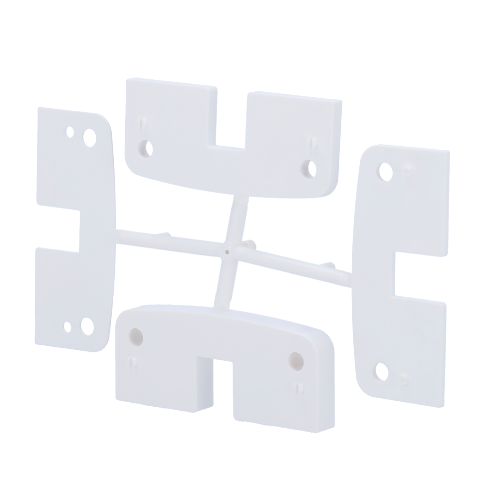 WATCHMANDOOR WM-BOLT-BRACKET-W - Soporte para cerrojo inteligente - Compatible con WM-BOLT-W y WM-BOLT-WIFI-W - Apto para ajustar la pieza del marco - Grosor: 1 mm / 2 mm / 5 mm / 10 mm - Soportes combinables - Color blanco - imagen 1