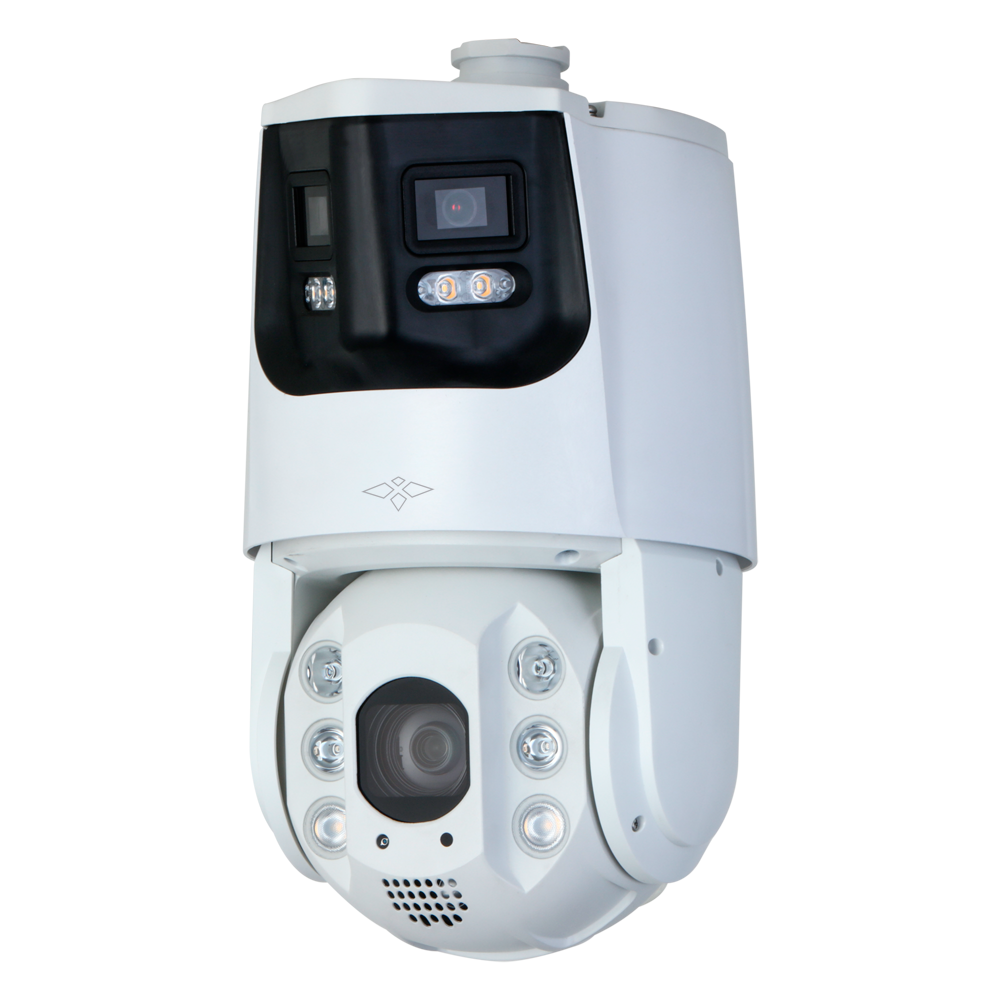 X-SECURITY XS-IPSD7925TIOC-4U-TANDEM - X-Security PTZ IP gama ULTRA - Doble Lente (Panorámica 4Mpx + PTZ 4Mpx) - Lente PTZ 5~125 mm | 25X | Face Detection - Lente panorámica 2.8 mm | Dual Light 200 m - AutoTracking | Alarmas | Audio | MicroSD | IP66 - IVS