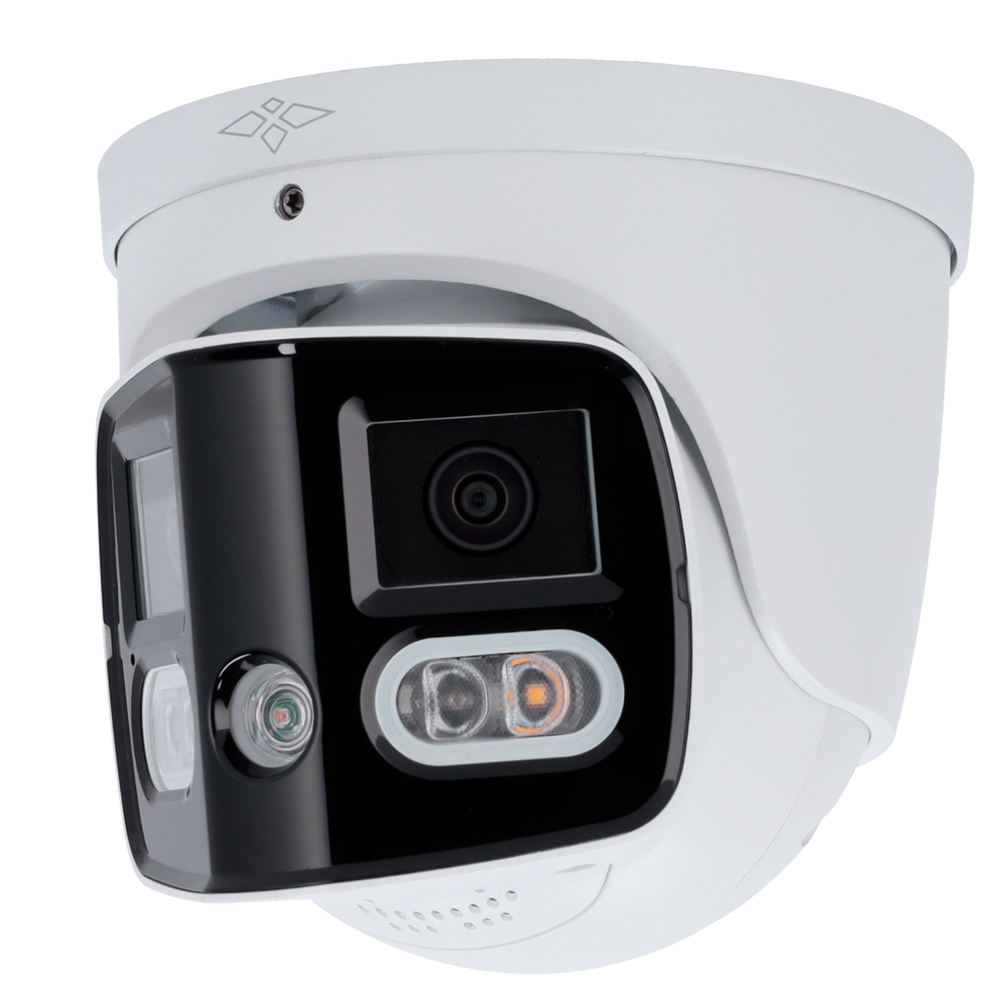 X-SECURITY XS-IPT180A-8U-PAN-TIOC - Cámara Turret IP X-Security 8 Megapíxel - Active Deterrence | SMD 4.0 - 2 Lentes 2.8 mm / Dual Light 20m - WDR 120 dB | Micrófono y Altavoz integrado - PoE | H.265 - Funciones inteligentes - imagen 1