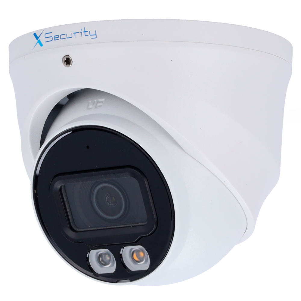 X-SECURITY XS-IPT981A-6P-DL-WIZ - X-Security Cámara IP Turret - 6 Megapíxel (3288x1850) - Lente 2.8mm | - WDR 120 dB | Dual Light alcance 30 m - WizSense, con clasificación de humano y vehículo - MicroSD | IP67 | PoE | SMD Plus - imagen 1