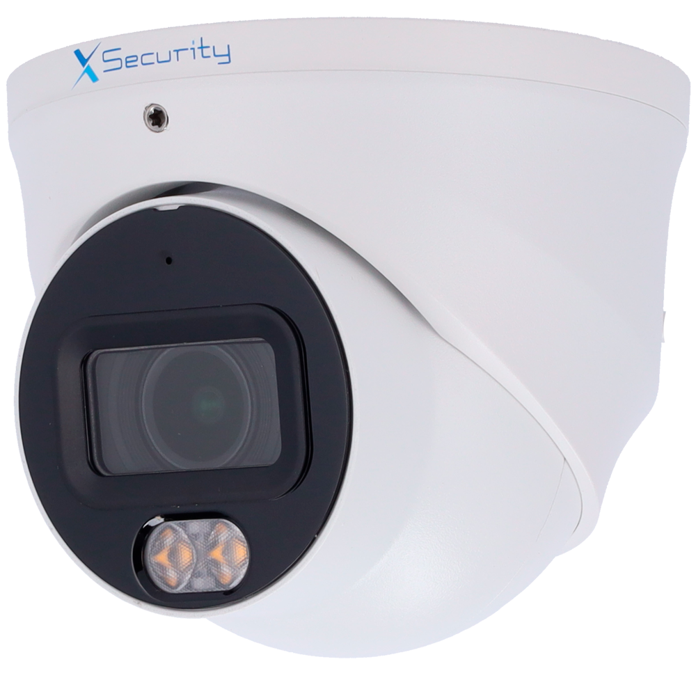 X-SECURITY XS-IPT982CA-4P-WIZCOLOR - X-Security Cámara IP Turret Wizcolor - 4 Megapíxel (2688x1520) | Sensor 1/1.8" F1.0 - Lente 2.8mm / Led blanco 50m - WDR 120dB | Micrófono integrado - WizSense, con clasificación de humano y vehículo - MicroSD 256 - imagen 1