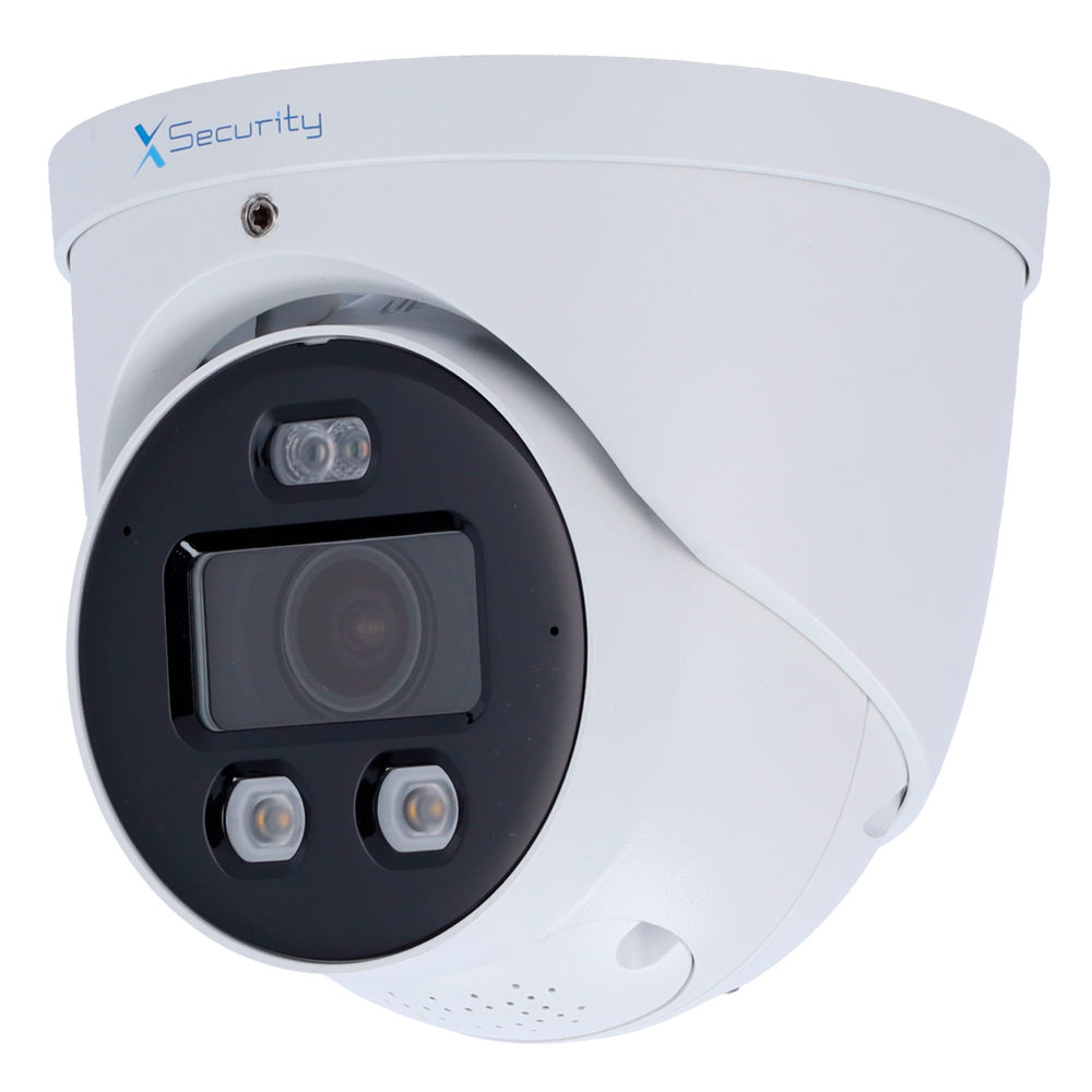 X-SECURITY XS-IPT982CA-4U-WIZCOLOR-TIOC - X-Security Cámara IP Turret Wizcolor - 4 Megapíxel (2688x1520) | Sensor 1/1.8" CMOS - Lente 2.8mm | IR+Luz Blanca 30m - WDR 120dB | Micrófono integrado - WizSense, con clasificación de humano y vehículo - Mic - imagen 1