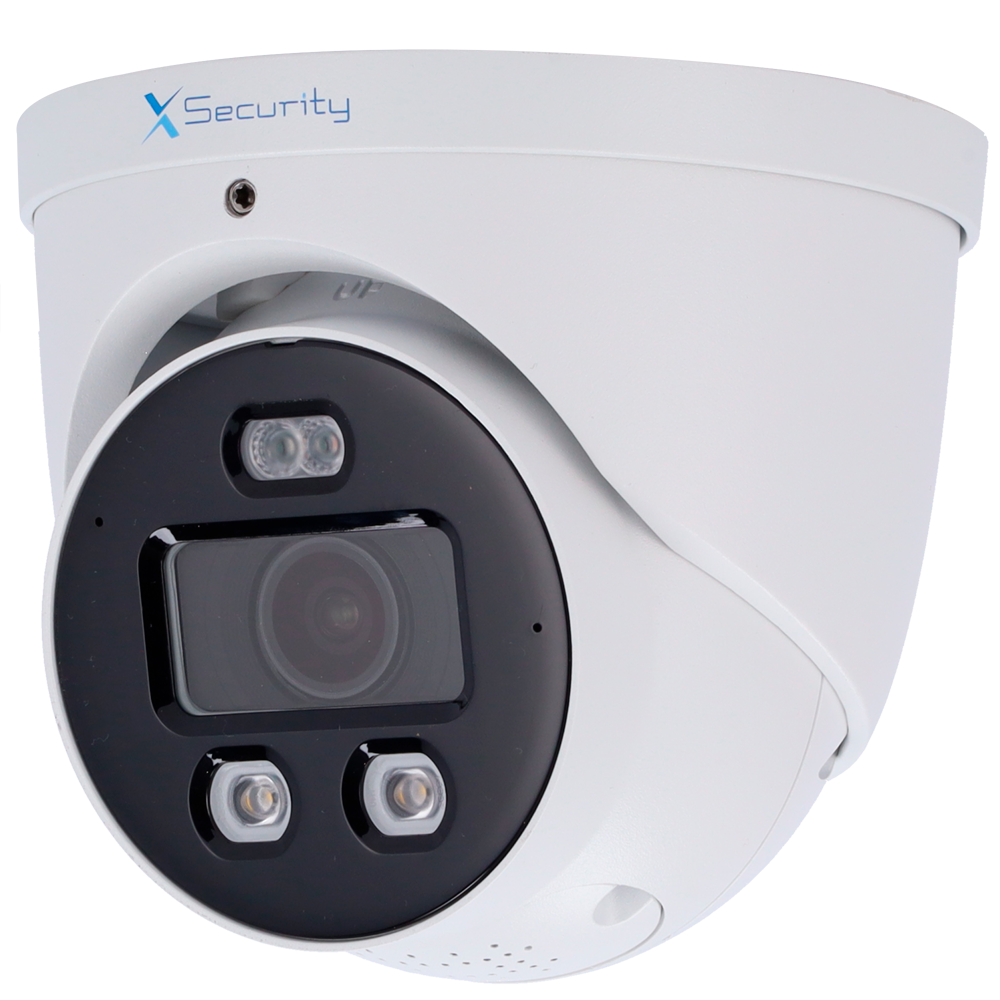 X-SECURITY XS-IPT982CA-8U-WIZCOLOR-TIOC - X-Security Cámara IP Turret Wizcolor - 8 Megapíxel (3840x2160) | Sensor 1/1.8" CMOS - Lente 2.8mm | IR+Luz Blanca 30m - WDR 120dB | Micrófono integrado - WizSense, con clasificación de humano y vehículo - Mic - imagen 1