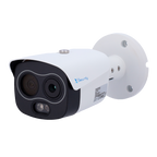 X-SECURITY XS-IPTB256A-10D4-WIZ - Cámara térmica Bullet Dual IP X-Security - 256x192 VOx | Lente 10 mm | Sensibilidad ≤ 40mK - Sensor óptico 1/2.7” 4 Mpx | Lente 12 mm - WizSense, con clasificación de humano y vehículo - Detección de humo y calor - Audio - imagen 1
