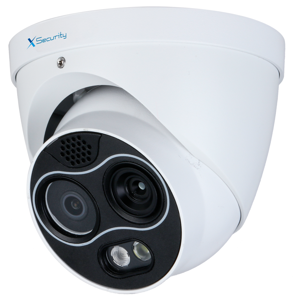 X-SECURITY XS-IPTT256A-2D4-WIZ - Cámara térmica Turret Dual IP X-Security - 256x192 VOx | Lente 2 mm | Sensibilidad ≤ 40mK - Sensor óptico 1/2.7” 4 Mpx | Lente 2 mm - WizSense, con clasificación de humano y vehículo - Detección de humo y calor - Audio | A - imagen 1