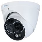 X-SECURITY XS-IPTT256A-4D4-WIZ - Cámara térmica Turret Dual IP X-Security - 256x192 VOx | Lente 3.5 mm | Sensibilidad ≤ 40mK - Sensor óptico 1/2.7” 4 Mpx | Lente 4 mm - WizSense, con clasificación de humano y vehículo - Detección de humo y calor - Audio | - imagen 1