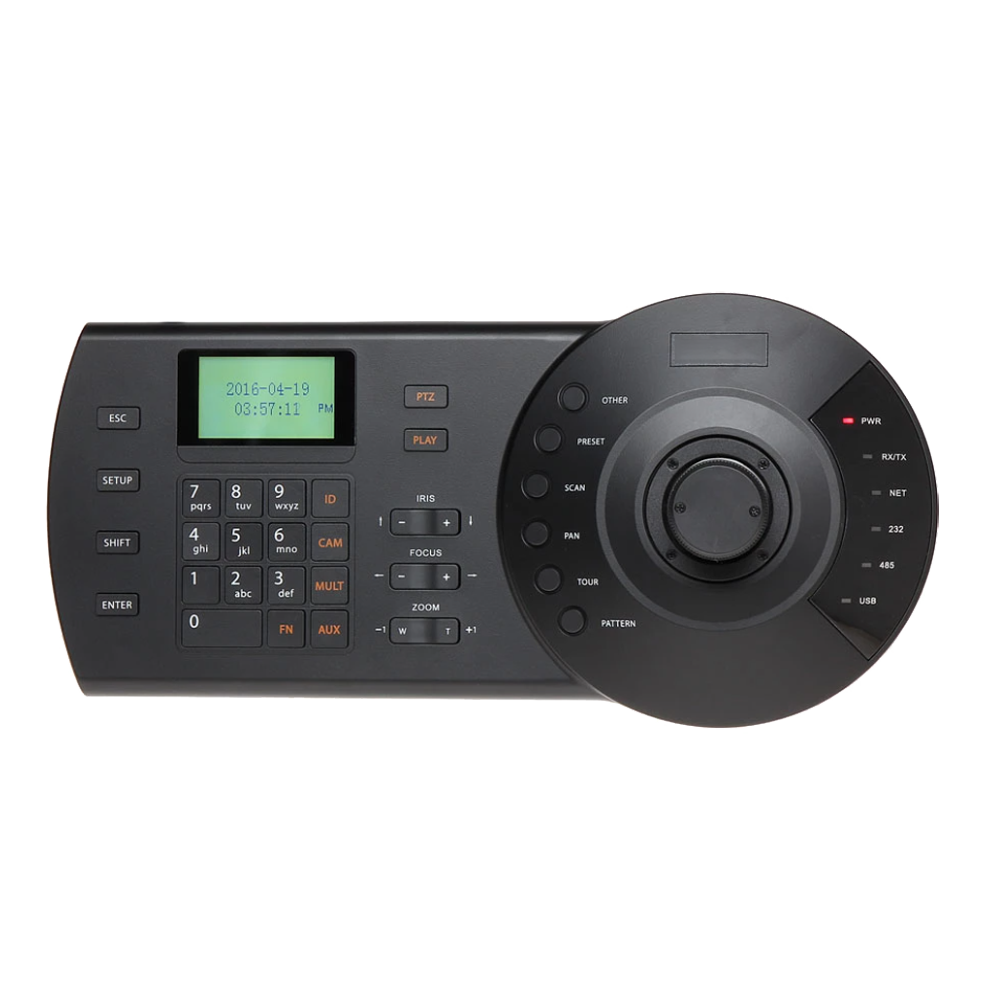 X-SECURITY XS-KB1000N-E - Teclado de control IP X-Security - Pantalla LCD - Conexión RS485 / RS422 / RJ45 / RS232 - Joystick 3 axis - imagen 1
