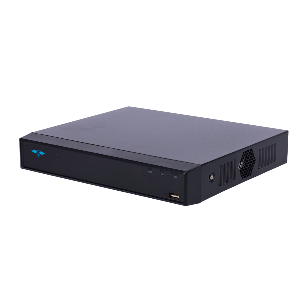 X-SECURITY XS-NVR2108-8P-SMD - Grabador IP X-Security AI - 8 CH vídeo IP / 8 puertos PoE - Resolución máxima grabación 12 Mpx - Ancho de banda 80 Mbps - Salida HDMI Full HD y VGA - Admite 1 disco duro
