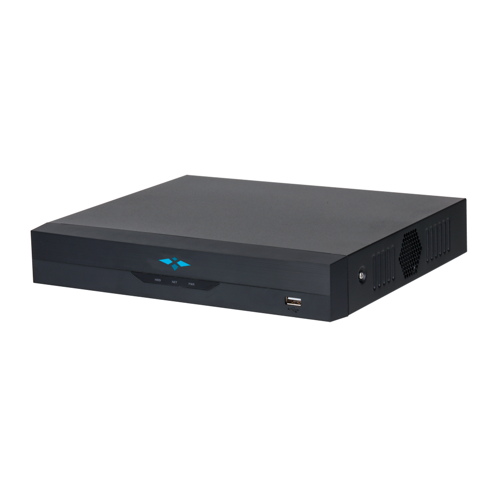 X-SECURITY XS-NVR2116-4AI - Grabador IP X-Security AI - 16 CH vídeo IP - Resolución máxima grabación 12 Mpx - Ancho de banda 144 Mbps - Salida HDMI Full HD y VGA - Admite 1 disco duro
