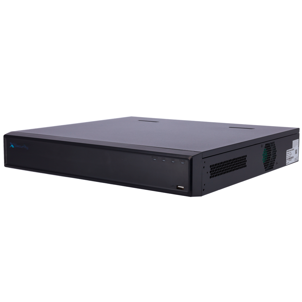 X-SECURITY XS-NVR3432A-16P-WIZ - X-Security NVR - Resolución máxima 16 Megapixel - 32 CH / 16 puertos PoE af/at - Compresión H.265 / H.264 | 4 HDD - Salida HDMI 4K | Salidas de alarma - SMD, WizSense y QuickPick - imagen 1