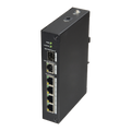 X-SECURITY XS-SW06-DIN - X-Security - Switch Carril DIN - 4 puertos RJ45 + 1 Gigabit Combo Port - Velocidad 10/100 Mbps - Plug &amp; Play - Tecnología de ahorro de energía - imagen 1