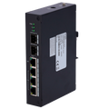 X-SECURITY XS-SW0604HIPOE-MF-120-DIN - X-Security Industrial L2 Managed Switch - 6 Puertos Totales (4 PoE / 2 Uplinks 1G SFP) - Diseño industrial Fanless de disipación natural - Suministro Hi-PoE de alta potencia de hasta 60W - Alta disponibilidad con sop - imagen 1