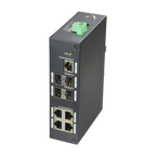 X-SECURITY XS-SW09-GF-DIN - Switch X-Security - 5 Puertos RJ-45 - 4 Puertos SFP Gigabit - Velocidad 10/100/1000 Mbps - Soporta doble alimentación - Montaje en carril DIN - imagen 1