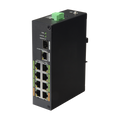 X-SECURITY XS-SW1008EPOE-120-DIN - Switch ePoE X-Security - 8 puertos PoE + 1 Uplink RJ45 + 1 SFP - Velocidad 10/100 Mbps - Potencia 60 W por puerto - Potencia máxima total 120 W - Norma IEEE802.3at (PoE) / af (PoE+) - imagen 1