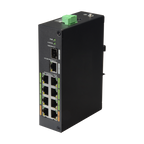 X-SECURITY XS-SW1008EPOE-120-DIN - Switch ePoE X-Security - 8 puertos PoE + 1 Uplink RJ45 + 1 SFP - Velocidad 10/100 Mbps - Potencia 60 W por puerto - Potencia máxima total 120 W - Norma IEEE802.3at (PoE) / af (PoE+) - imagen 1