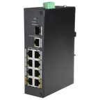 X-SECURITY XS-SW1008POE-96-DIN - Switch PoE X-Security - 8 puertos PoE + 1 Uplink RJ45 - Velocidad 10/100 Mbps - Potencia 30 W por puerto - Potencia máxima total 96 W - Norma IEEE802.3at (PoE) / af (PoE+) - imagen 1