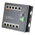 X-SECURITY XS-SW1108HIPOE-96DIN - Switch HiPoE X-Security - 8 puertos PoE + 2 Uplink (RJ45) + 1 Uplink (SFP) - 8x 10/100Mbps + 2x 10/100/1000Mbps + 1 SFP Giga - 2 Puertos Hi-PoE + 6 Puertos PoE+ - Consumo máximo 96 W - Instalación en pared - imagen 1