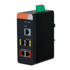 X-SECURITY XS-SWI0402HIPOE-MGF-120-DIN - X-Security Industrial L2 Managed Switch - 4 Puertos Totales (2 PoE GE / 2 Uplinks 1G SFP) - Suministro de ultra potencia PoE++ de hasta 90W - Alta disponibilidad con soporte de anillo ERPS - Tolerancia térmica extr - imagen 1