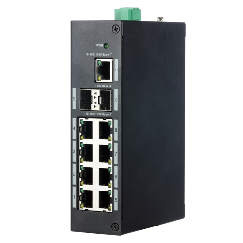 X-SECURITY XS-SWI1100-GDIN - Switch Industrial X-Security - 8 puertos RJ45 + 2 puerto Uplink (SFP) - Velocidad 10/100/1000 Mbps - Tecnología de ahorro de energía - Instalación en Carril DIN - imagen 1