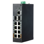 X-SECURITY XS-SWI1108HIPOE-G120DIN - Switch Industrial X-Security - 8 puertos RJ45 + 2 puertos SFP + 1 puerto RJ45 - Velocidad 10/100/1000 Mbps - 2x Puertos HiPoE + 6x Puertos PoE+ - Potencia PoE Total 120W - Instalación en Carril DIN - imagen 1
