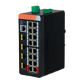 X-SECURITY XS-SWI2016HIPOE-MGF-240-DIN - X-Security Industrial L2 Managed Switch - 20 Puertos Totales (16 PoE GE / 4 Uplinks 1G SFP) - Suministro de ultra potencia PoE++ de hasta 90W - Alta disponibilidad con soporte de anillo ERPS - Tolerancia térmica ex - imagen 1