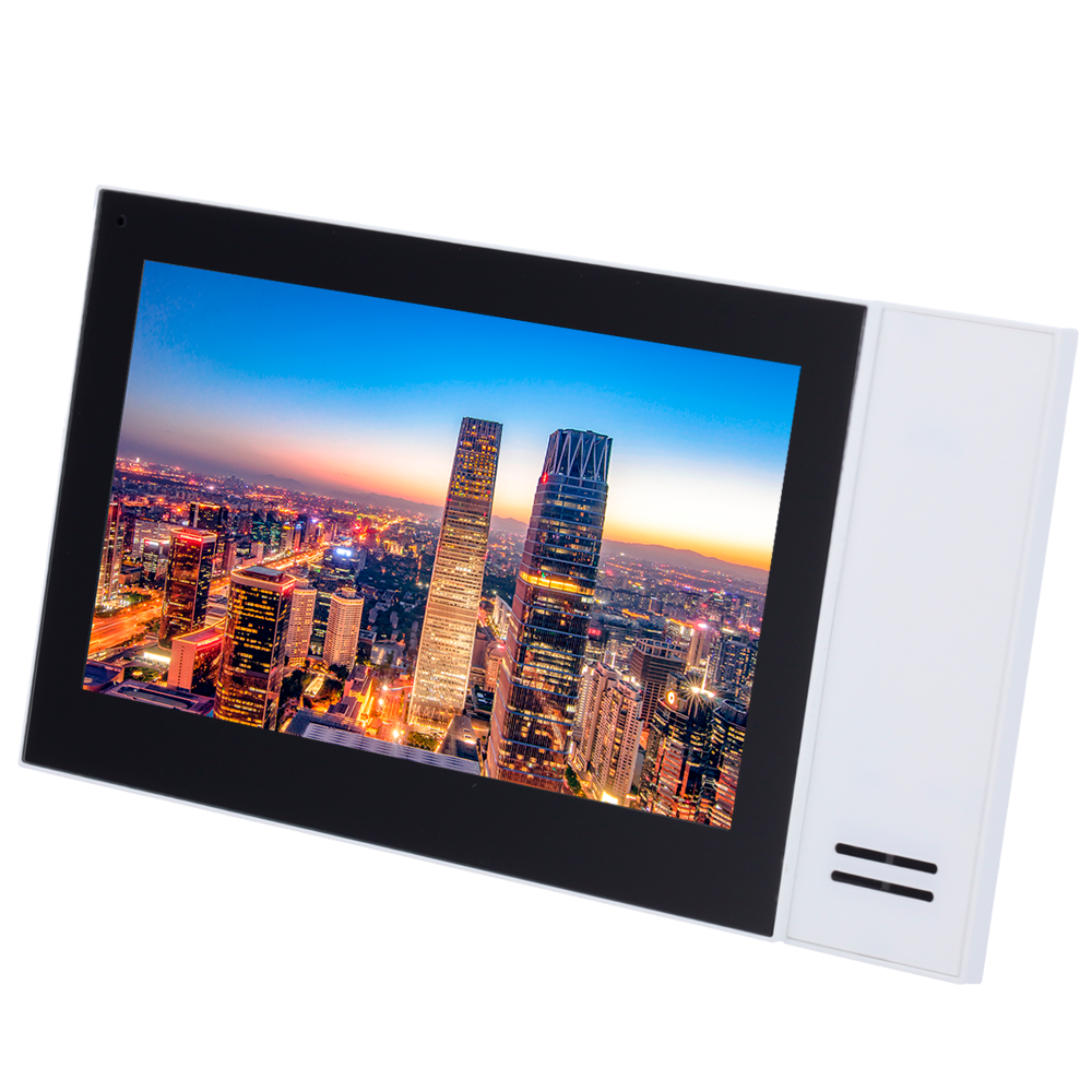 X-SECURITY XS-V2421M-IP-POE - Monitor para Videoportero - Pantalla TFT de 7" - Audio bidireccional - TCP / IP | Alimentación por PoE - Slot MicroSD Max 32 Gb - Montaje en superficie - imagen 1