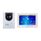 X-SECURITY XS-VTK2202-2 - Kit de Videoportero - Tecnología 2 hilos y PoE - Incluye Placa, Monitor, Hub 2 hilos y soporte - App Móvil con P2P - Montaje en superficie - imagen 1