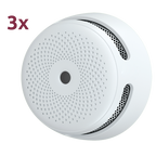 X-SENSE XS01-3PACK - Pack de 3 mini detector de humo autónomo X-Sense - Duración de la batería 10 años (no reemplazable) - Indicador luminoso de alarma - Alarma sonora 85 dB a 3m - Botón de Test - Certificado EN 14604 - imagen 1