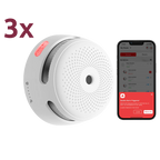 X-SENSE XS01-M-3PACK - Pack de 3 mini detector de humo autónomo X-Sense - Conexión con HUB SBS50 para comunicación por APP - Permite conectar 50 detectores en la misma red - Duración de la batería 5 años (reemplazable) - Alarma sonora 85 dB a 3m - Certifi - imagen 1