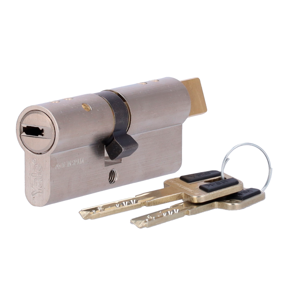 YALE-CYLINDER-HSK-4035 - Cilindro de alta seguridad doble embrague - Anti-bumping, ganzúa, taladro y rotura - Apto para YALE-LINUS-L2 - Sistema de 7 pitones activos y 2 sensores - Dimensiones 40 (interior) x 35 (exterior) mm - Incluye 2 llaves físicas - imagen 1